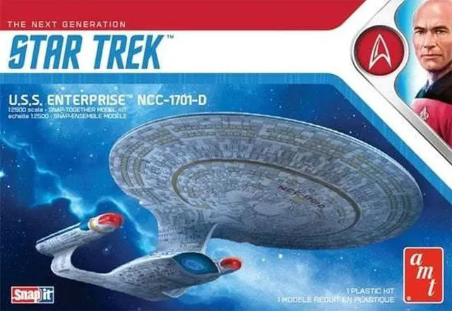 Alt view image 4 of 8 - Star Trek U.s.s. Enterprise D The Next Generation Snap Kit