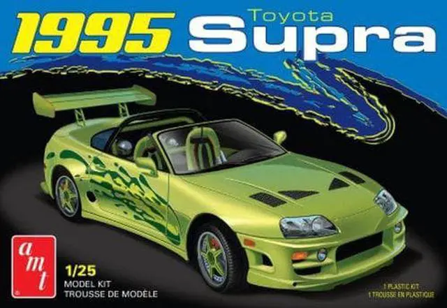Alt view image 2 of 7 - Skill 2 Model Kit 1995 Toyota Supra Convertible 1/25 Scale Model by AMT