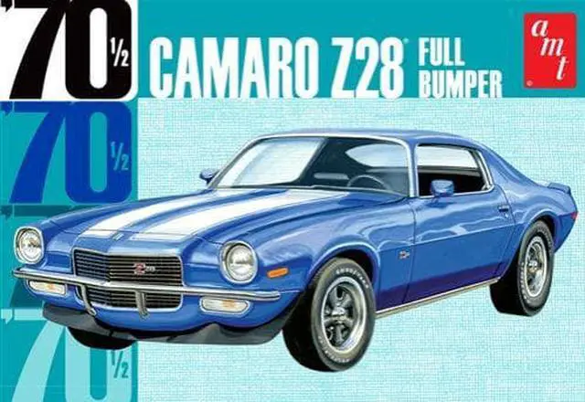 Alt view image 2 of 7 - Skill 2 Model Kit 1970 1/2 Chevrolet Camaro Z28 "Full Bumper" 1/25 Scale Model by AMT