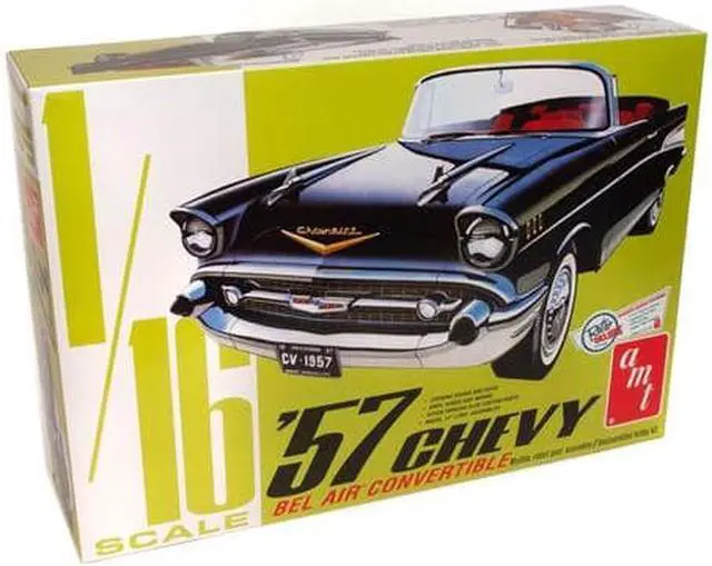 Alt view image 4 of 8 - 1957 Chevy Bel Air Convertible Plastic Model Car