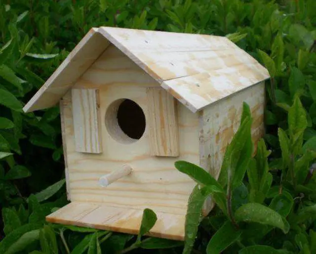 Alt view image 4 of 5 - Hammond Toys Wood Bird House Kit Complete With Nails Wooden DIY Project