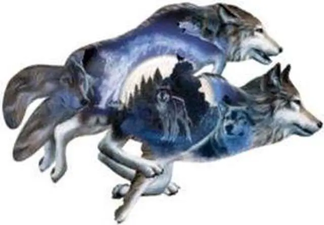 Alt view image 2 of 7 - Moonlight Warrior Shaped Jigsaw Puzzle
