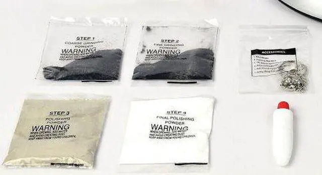 Main image of Hammond Toys Rock Tumbler Grit Refill Basic Kit 4 Step Pollishing Grit