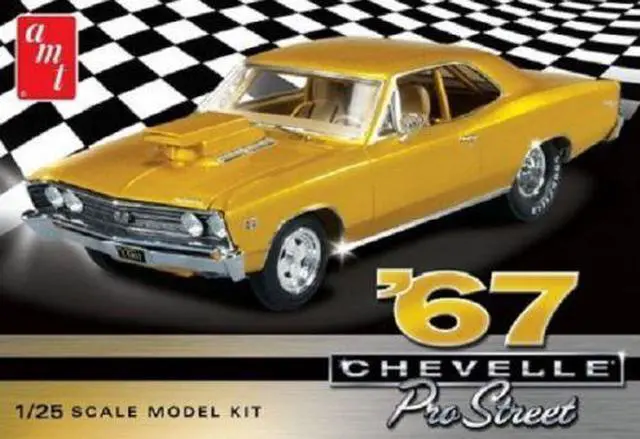 Alt view image 2 of 2 - AMT 1967 Chevy Chevelle Pro Street 1/25 Scale Plastic Model Kit