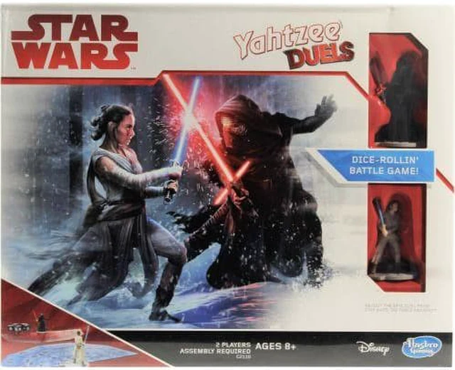 Alt view image 6 of 7 - Star Wars Rey vs. Kylo Ren Yahtzee Duels Board Game
