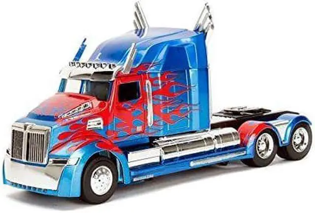 Alt view image 5 of 10 - Western Star 5700 XE Phantom Optimus Prime "Transformers" Movie 1/24 Diecast Model Car by Jada