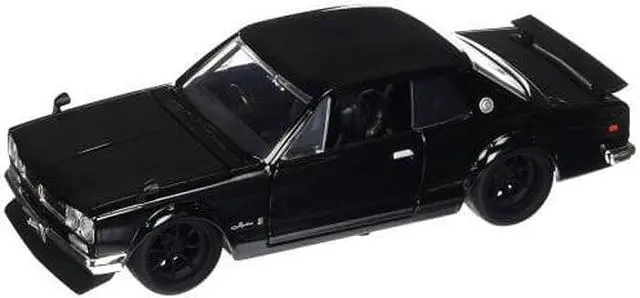 Alt view image 3 of 9 - Brian's Nissan Skyline 2000 GT-R Black from "The Fast and the Furious" Movie 1/24 Diecast Model Car by Jada