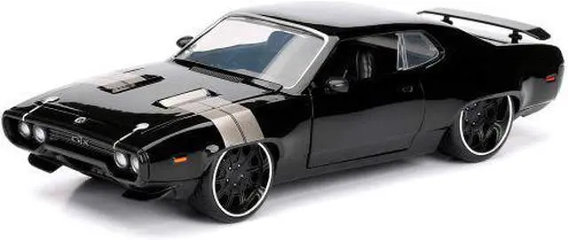Alt view image 2 of 3 - jada toys fast & furious 1:24 dom's plymouth gtx die-cast car, toys for kids and adults, black, standard
