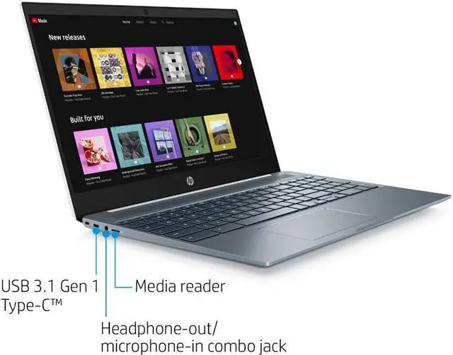 Alt view image 4 of 7 - HP Chromebook: Core i5-8250U, 128GB SSD, 8GB RAM, 15.6" Full HD Touch Display