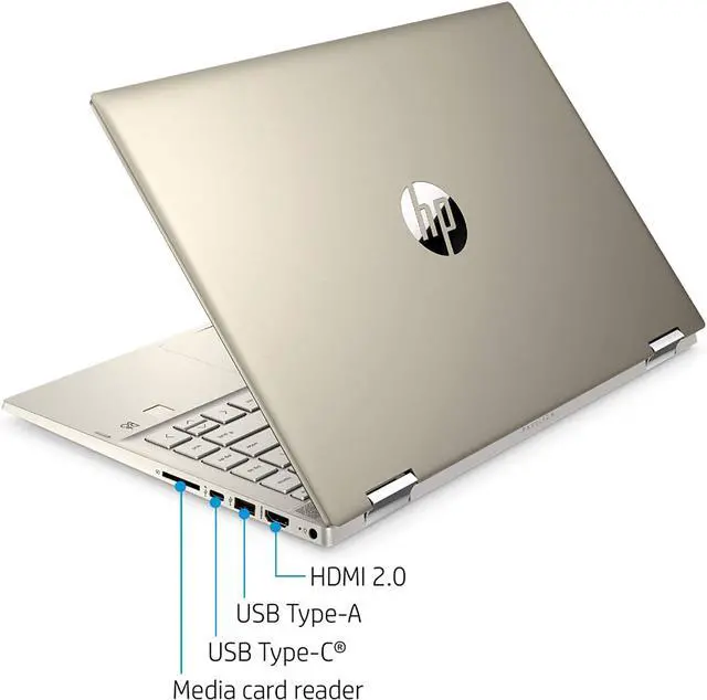 Alt view image 3 of 16 - HP Pavilion x360 2-in-1 Laptop: Core i5-1035G1, 256GB SSD, 8GB RAM, 14" Full HD Touch Display