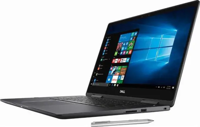 Alt view image 2 of 7 - Dell Inspiron 15 2-in-1 Laptop: Core i7-8550U, 16 GB RAM, 15.6" 4K UHD Touch Display, 256 GB SSD, Dell Active Stylus
