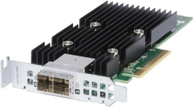 Alt view image 2 of 6 - DELL T93Gd  12Gb Ext Dual Port Pcie X8 Sas Low Profile Host Bus Adapter