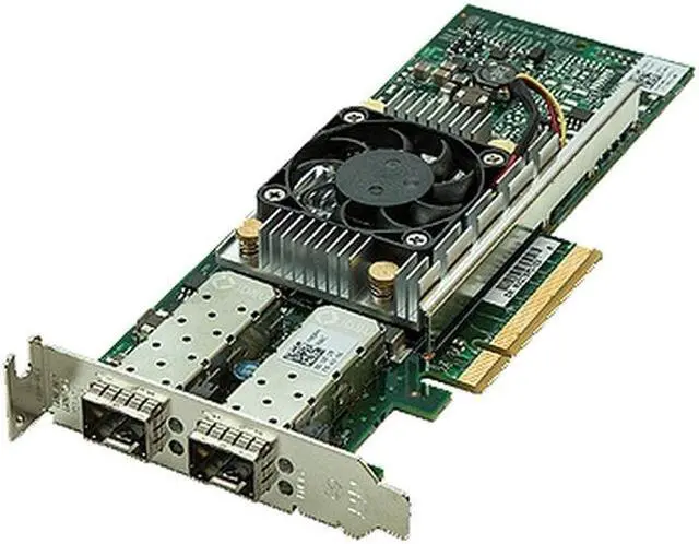 Alt view image 3 of 12 - Dell Y40PH Broadcom Dual Port 10 GbE SPF+ Low Profile Converged Network Adapter - Y40PH