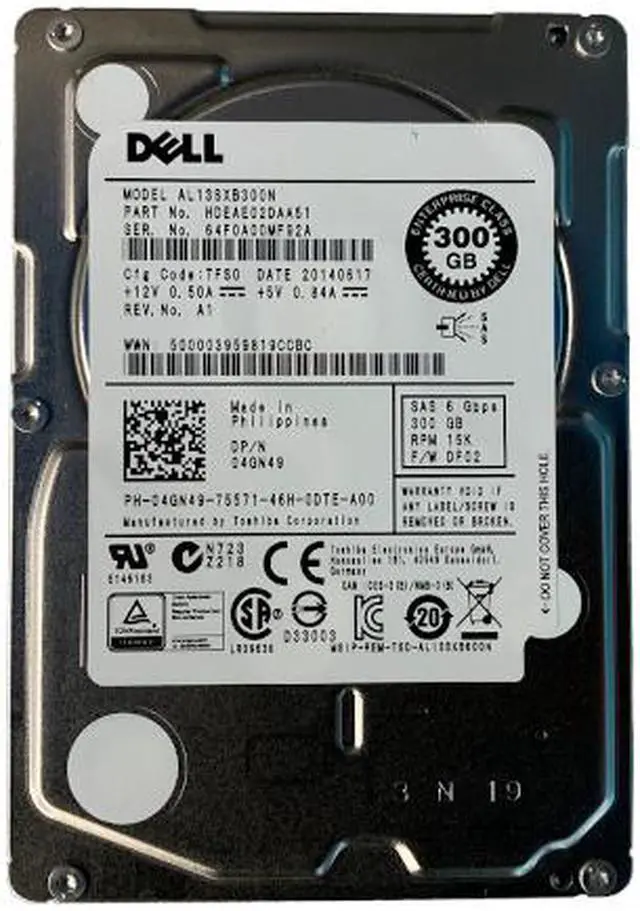 Alt view image 6 of 12 - Dell 4GN49 300 GB Hard Drive - 2.5" Internal - SAS (6Gb/s SAS)