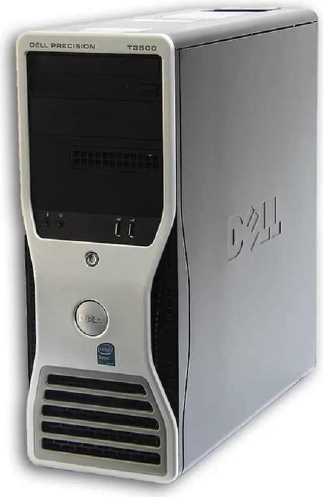 Alt view image 2 of 2 - Dell Precision T3500 Workstation Computer- Xeon Quad-Core Intel -W3565 upto 3.46GHz, 12GB RAM, 1TB HDD, Dual Monitor Support WIFI, Windows 10 Pro 64-bit