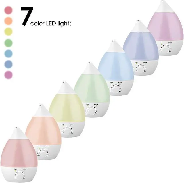 Alt view image 2 of 2 - Remedies Cool Mist Aroma Oil Diffuser & Humidifier , LED Rainbow Color Changing