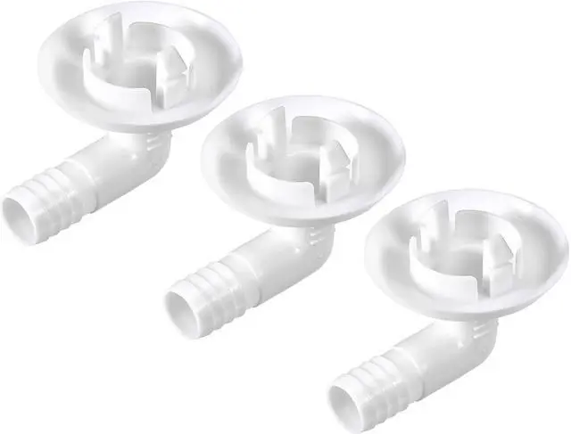 Main image of Air Conditioner Drain Hose Connector Elbow Fitting for Mini-Split Units and Window AC Unit 30mm 3Pcs