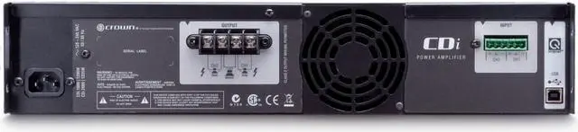 Alt view image 5 of 10 - Crown CDi 1000 2 Channel Power Amplifier