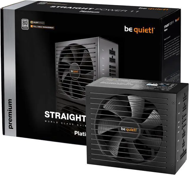 Alt view image 4 of 6 - be quiet! Straight Power 11 650W Platinum, 80 PLUS Platinum Efficiency, Power Supply, ATX, Fully Modular, Virtually Inaudible Silent Wings 3 135mm Fan