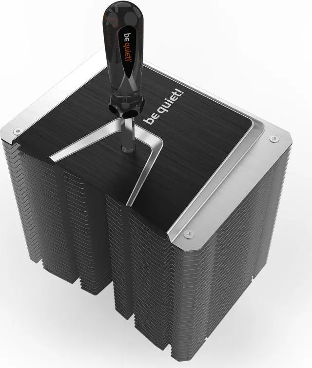 Alt view image 5 of 14 - be quiet! Shadow Rock 3 CPU Air Cooler | 190W TDP | LGA 1700 1200 2066 1150 1151 1155 2011(-3) Square ILM Compatible | Intel and AMD 4/5 Support | Low Noise Cooler | Silver/Black Design | BK004