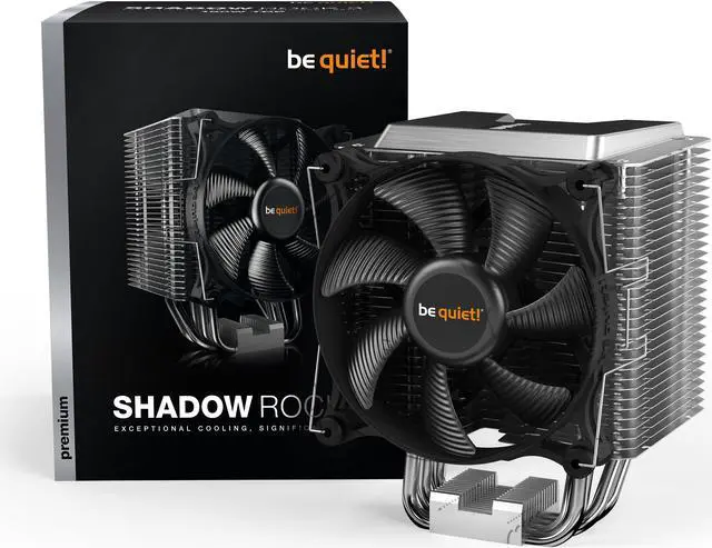 Alt view image 6 of 14 - be quiet! Shadow Rock 3 CPU Air Cooler | 190W TDP | LGA 1700 1200 2066 1150 1151 1155 2011(-3) Square ILM Compatible | Intel and AMD 4/5 Support | Low Noise Cooler | Silver/Black Design | BK004