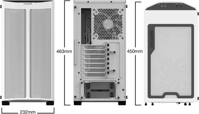 be quiet! Pure Base 500DX ATX Mid Tower PC case, ARGB, 3 Pre-Installed  Pure Wings 2 Fans, Tempered Glass Window