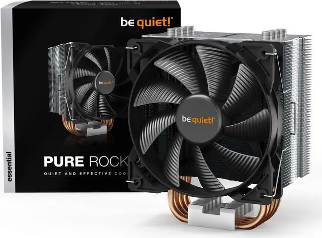 Alt view image 4 of 7 - be quiet! Pure Rock 2 CPU Air Cooler | 150W TDP | LGA 1851 1700 1200 2066 1150 1151 1155 2011(-3) Square ILM Compatible | Intel and AMD 4/5 CPU Cooler | Silver/Black | BK006