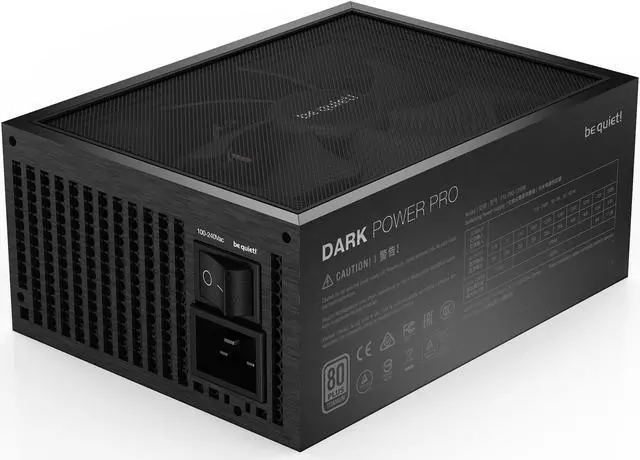 Alt view image 3 of 7 - be quiet! Dark Power Pro 12 1500W ATX Power Supply | 80 PLUS Titanium Efficiency | Fully digital | Fully Modular PSU | Japanese 105°C Capacitors | Overclocking GPU Support | 10 Year Warranty | BN647