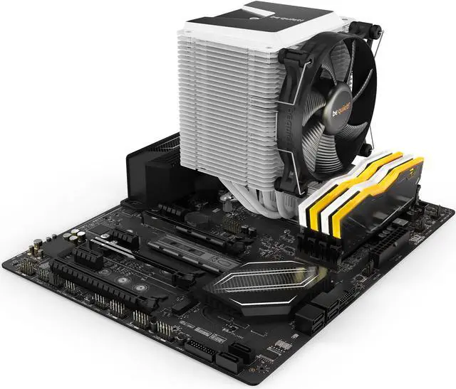 Alt view image 6 of 6 - be quiet! Shadow Rock 3 CPU Air Cooler | 190W TDP | LGA 1700 1200 2066 1150 1151 1155 2011(-3) Square ILM Compatible | Intel and AMD 4/5 Support | Low Noise Cooler | White | BK005