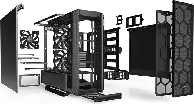 Alt view image 5 of 6 - be quiet! Silent Base 802 | ATX Midi Tower PC Case | 3 Pre-Installed Pure Wings 2 Fans | Sound Insulated | Black | BG039