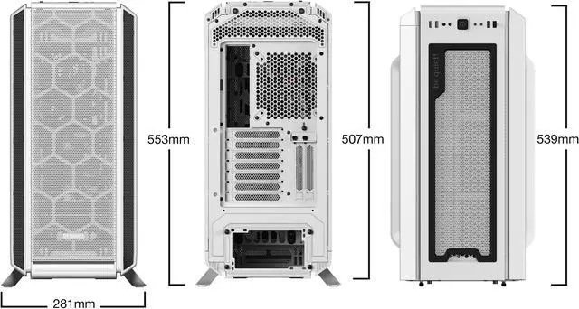 Alt view image 6 of 6 - be quiet! Silent Base 802 | ATX Midi Tower PC Case| 3 Pre-Installed Pure Wings 2 Fans | Sound Insulated | White | BG040
