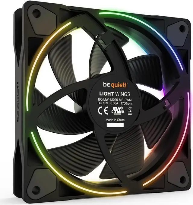 Alt view image 5 of 6 - be quiet! Light Wings 120mm PWM Premium ARGB Premium Low Noise Cooling Fan | 4-Pin | Black | BL072