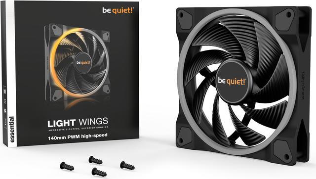 be quiet! Light Wings 140 mm PWM High Speed ARGB Triple Pack (blanc