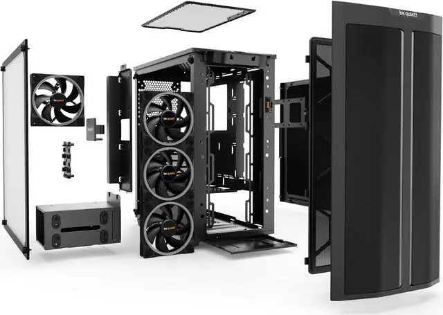 Alt view image 3 of 6 - be quiet! Pure Base 500 FX ATX Mid Tower PC case | ARGB | 4 Pre-Installed Light Wings PWM Fans | Tempered Glass Window | Black