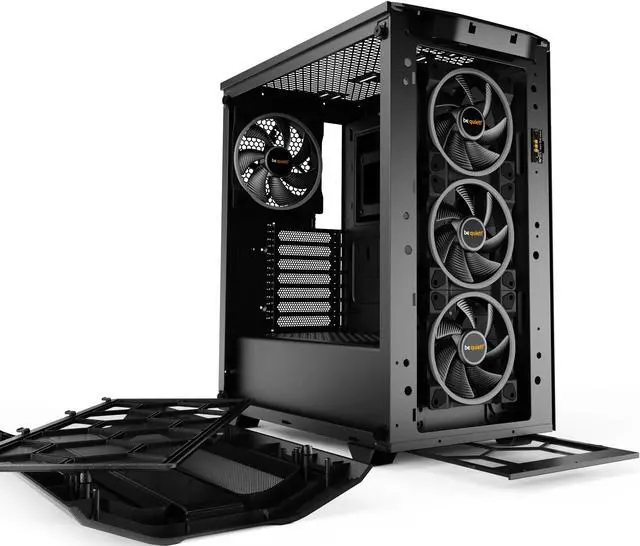 Alt view image 5 of 6 - be quiet! Pure Base 500 FX ATX Mid Tower PC case | ARGB | 4 Pre-Installed Light Wings PWM Fans | Tempered Glass Window | Black
