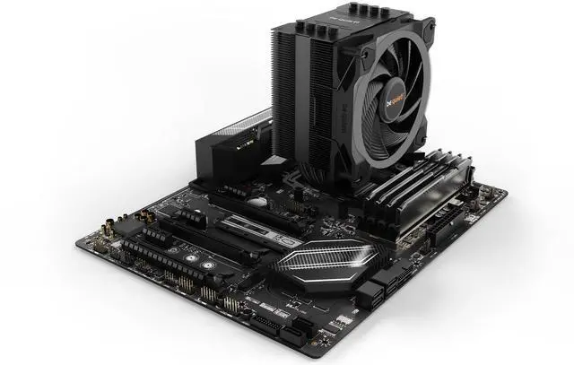 Alt view image 4 of 6 - be quiet! Pure Rock 2 FX CPU Air Cooler | Black ARGB Air Cooler | LGA 1851 1700 1200 2066 1150 1151 1155 2011(-3) Square ILM Compatible | Intel and AMD AM5 AM4 CPU Cooler | 150W TDP | BK033