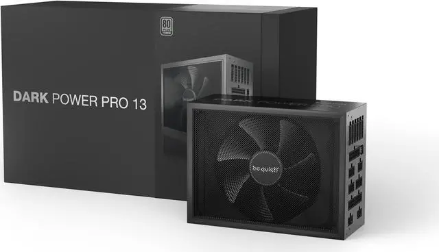 Alt view image 4 of 7 - be quiet! Dark Power PRO 13 1600W ATX 3.0 Power Supply | 80 Plus Titanium Efficiency | PCIe 5 | Modular | Overclocking Support | 10 Year Warranty | BN501