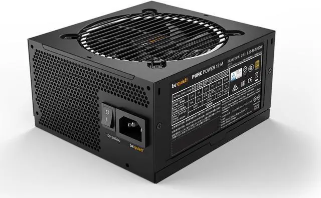 Alt view image 3 of 4 - be quiet! Pure Power 12 M 1200W ATX 3.0 Power Supply | 80+ Gold Efficiency | PCIe 5.0 | Fully Modular | Quiet Performance | Overclocking | 10 Year Warranty