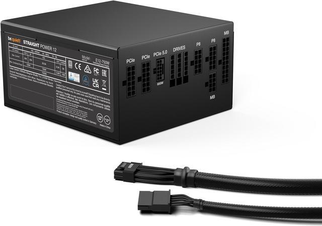 Alt view image 2 of 7 - be quiet! Straight Power 12 750W ATX 3.0 Power Supply | 80+ Platinum Efficiency | PCIe 5.0 | High Performance 12v Rail | Japanese 105°C Capacitors | Low Noise | 10 Year Warranty