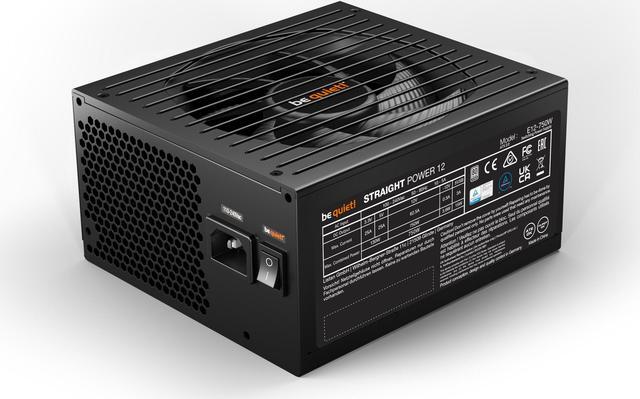Alt view image 3 of 7 - be quiet! Straight Power 12 750W ATX 3.0 Power Supply | 80+ Platinum Efficiency | PCIe 5.0 | High Performance 12v Rail | Japanese 105°C Capacitors | Low Noise | 10 Year Warranty