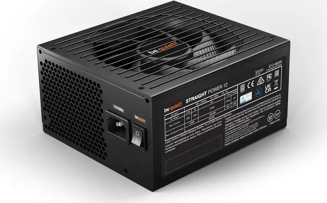 Alt view image 3 of 7 - be quiet! Straight Power 12 850W ATX 3.0 Power Supply | 80+ Platinum Efficiency | PCIe 5.0 | Japanese 105°C Capacitors | Fully Modular PSU | 12v Rail System | 10 Year Warranty | BN515