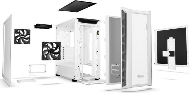 Alt view image 4 of 7 - be quiet! Shadow Base 800 DX -ARGB - Mid-Tower PC Gaming Case - 420mm radiators or E-ATX motherboards Support -White
