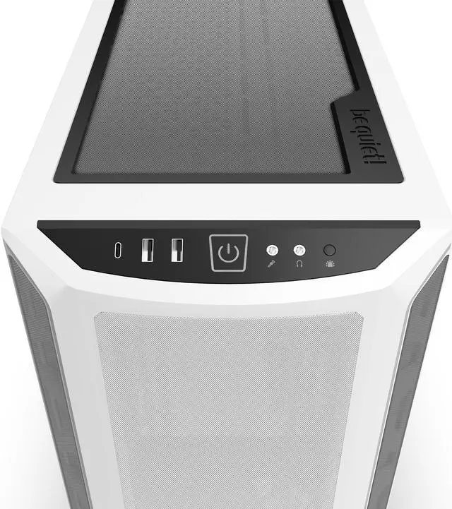 Alt view image 6 of 7 - be quiet! Shadow Base 800 DX -ARGB - Mid-Tower PC Gaming Case - 420mm radiators or E-ATX motherboards Support -White