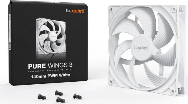 Alt view image 3 of 3 - PURE WINGS 3 | 140mm Quiet PWM Case Fan | White | High top-end Speed with Low Minimum RPM | Extraordinary air Pressure | BL112