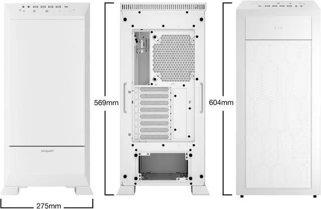 Alt view image 2 of 6 - be quiet! Dark Base PRO 901 White- 3 Silent Wings 4 PWM