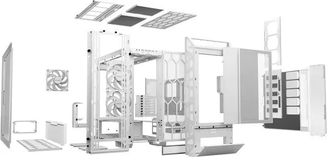 Alt view image 5 of 6 - be quiet! Dark Base PRO 901 White- 3 Silent Wings 4 PWM