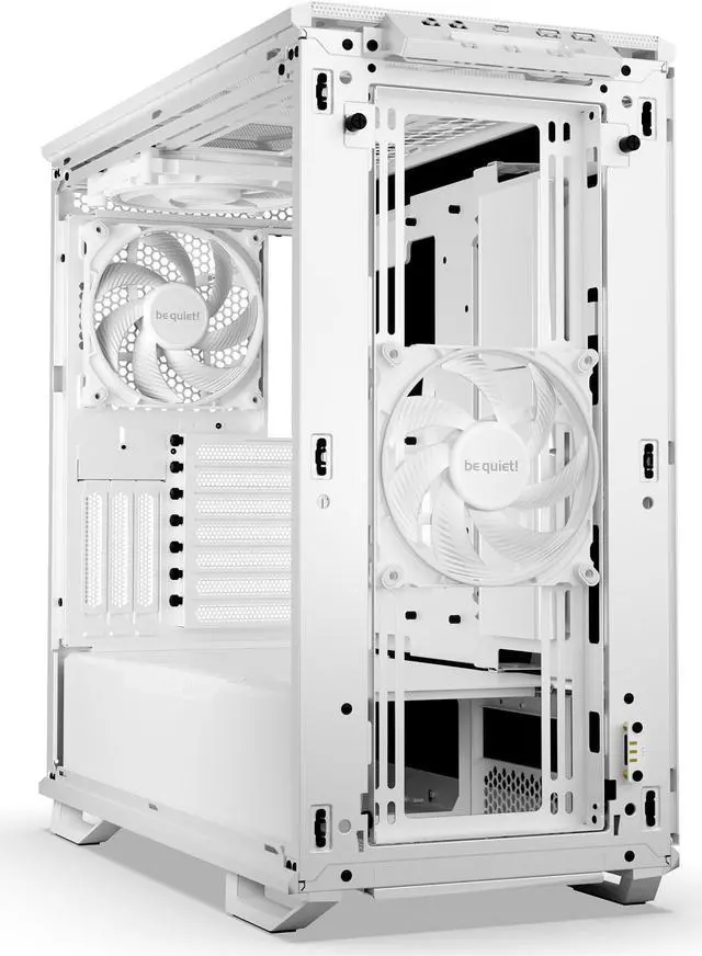 Alt view image 3 of 7 - be quiet! Dark Base 701 Mid Tower PC Case | Mesh Front | Airflow Optimized | 3 Pre-Installed Silent Wings 4 Fans | ARGB Lighting with Controller | Tempered Glass | PWM and ARGB Hub | White