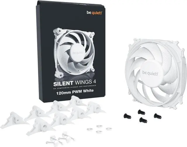 Alt view image 4 of 4 - be quiet! SILENT WINGS 4 - 120mm PWM White