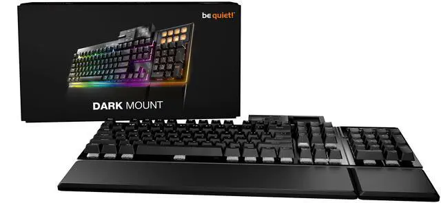 Alt view image 7 of 7 - be quiet! Dark Mount Mechanical Keyboard | Linear | Hot-Swappable Lubricated Silent Switches | Detachable Numpad and Media Dock | Programmable ARGB Keys | Quality PBT Double Shot Keycaps | BT001US
