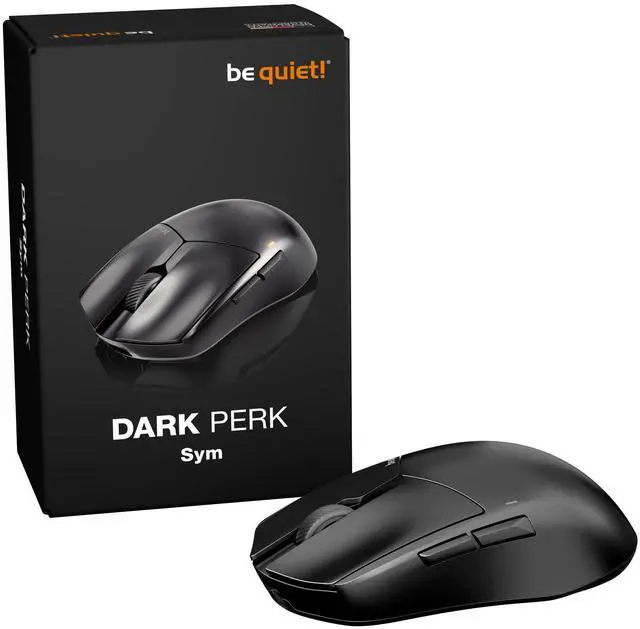 Alt view image 6 of 7 - be quiet! Dark Perk Sym PC mouse | 55g lightweight | ultra-long wireless battery life | 8,000Hz polling rate | PixArt PAW3950 sensor | 32,000 DPI | optical 70m switches | 100% PTFE glide skates